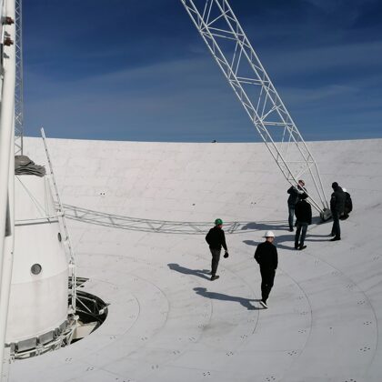 Radioteleskopa RT-32 uztvērēju kabīnes izbūve, "Viraki", Irbene, Ances pagasts